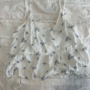 White hollister tank